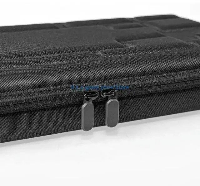 Alt view image 4 of 7 - EVA Keyboard Case Durability For 84 Keyboards With Ergonomic Handle And Zippered Meshed Pocket For Accessories