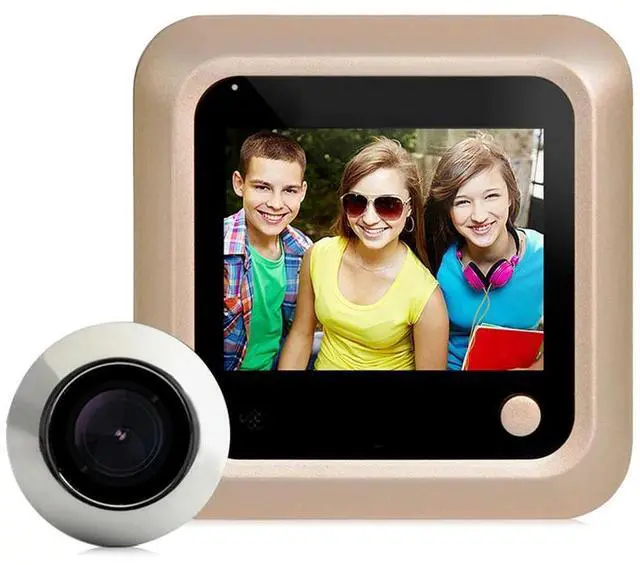 Main image of Video Cat Eye IP55 Outdoor Cat Eye Visual Doorbell 2.4 Inch Infrared Night Vision Electronic Door Mirror Home