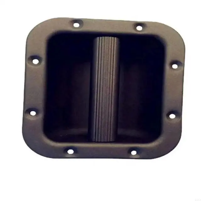 Alt view image 4 of 4 - 2Pcs Black Steel Speaker Cabinet Grips Replacement Easy Transport Sound Accessory Recessed Speaker Handle Replacement