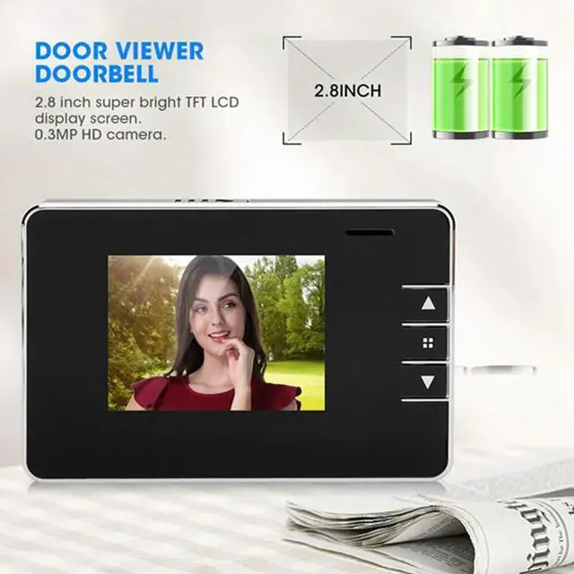 Alt view image 4 of 7 - Night Vision Doorbell Camera Viewer Electronic Video Door Bell Peephole