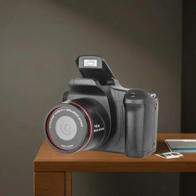 Alt view image 2 of 7 - 1080P 16MP Camera 16X Zoom Camcorder with 2.4 Inch LCD Screen Vlogging Camera for Photography and Video