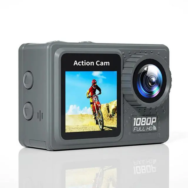 Alt view image 3 of 7 - Action Camera 30m Waterproof Exercise Video Recorder 120° Wide Angle Underwater Camera with Accessories Kit