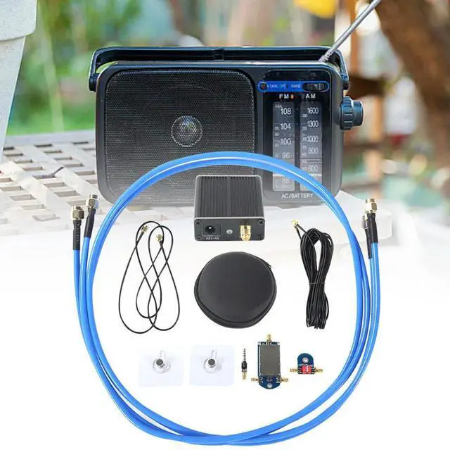 Alt view image 3 of 7 - Active Magnetic Loop Antenna Wideband 50K-500MHz Shortwave Radio Active Loop Antenna HF AM FM VHF UHF SDR Receiver Radio