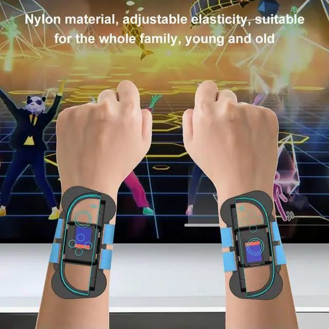 Alt view image 3 of 7 - 10 IN 1 Family Accessories Kit for Nintendo for Switch 2 Joy-Con Tennis Racket Golf Club Armband Leg Strap Game Controller Grip