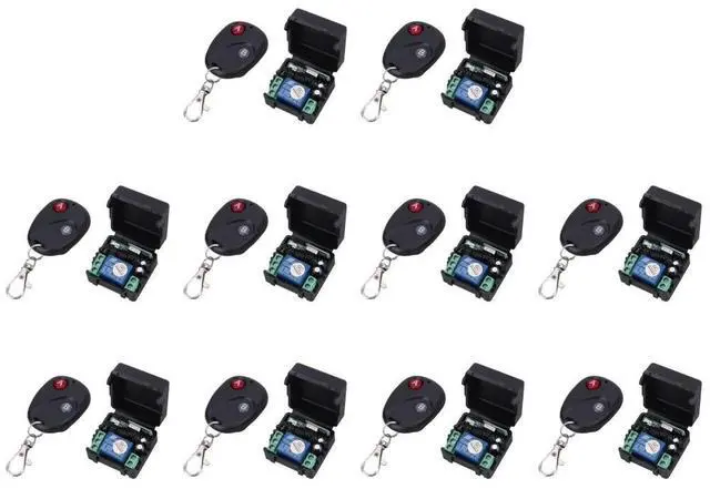 Alt view image 3 of 7 - Wireless Remote Control Switch DC12V 10A 433MHz Transmitter with Receiver