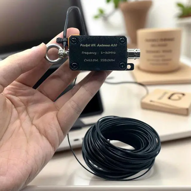 Main image of 1-30MHz Pocket HF Antenna Shortwave Antenna Inverted V Horizontal Balun Long Line Wideband End-fed Antenna w Bag