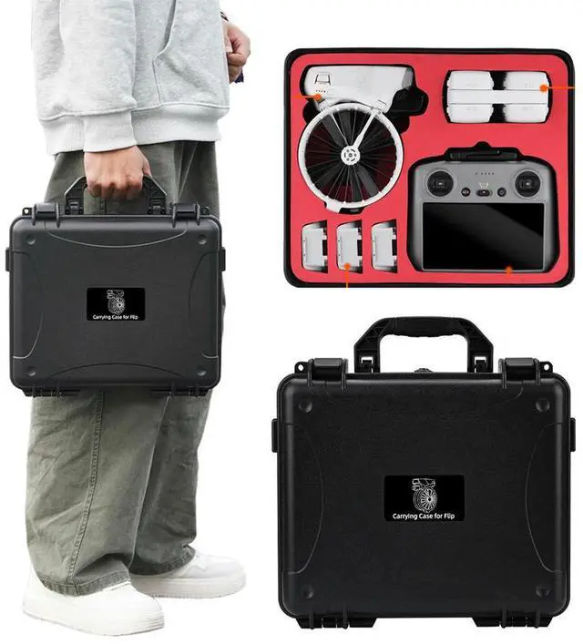 Alt view image 3 of 8 - For Flip Hard Carrying Case Hard Shell Case Waterproof Hand-held Case Explosion-proof Case Handbag for Flip Accessory