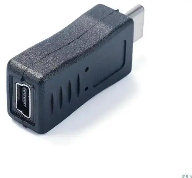Alt view image 6 of 7 - Mini USB Female to Type-C Male Adapter Support Charging and Data Sync Connector
