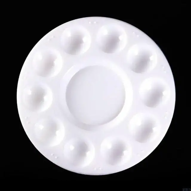 Alt view image 6 of 7 - Multifunctional Palette Lightweight Plastic Palette 11-well Paints Wells for Kid