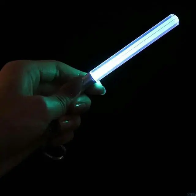 Alt view image 6 of 7 - LED Light Glow Keychain Glow Pen Dark Emergency Decoration Light up Lightsaber Keychains for Creative Small
