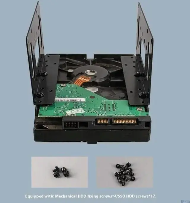 Alt view image 6 of 7 - High Capacity Drive Mounting Support 2.5inch 3.5inch SSD HDD Heat Dissipation Slot