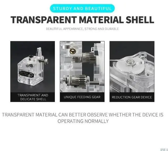 Alt view image 6 of 7 - Dual Drive Gear Extruder Upgrade Extrusion For 3D Printer Reduction Extruder DIY for 1.75mm Filament-