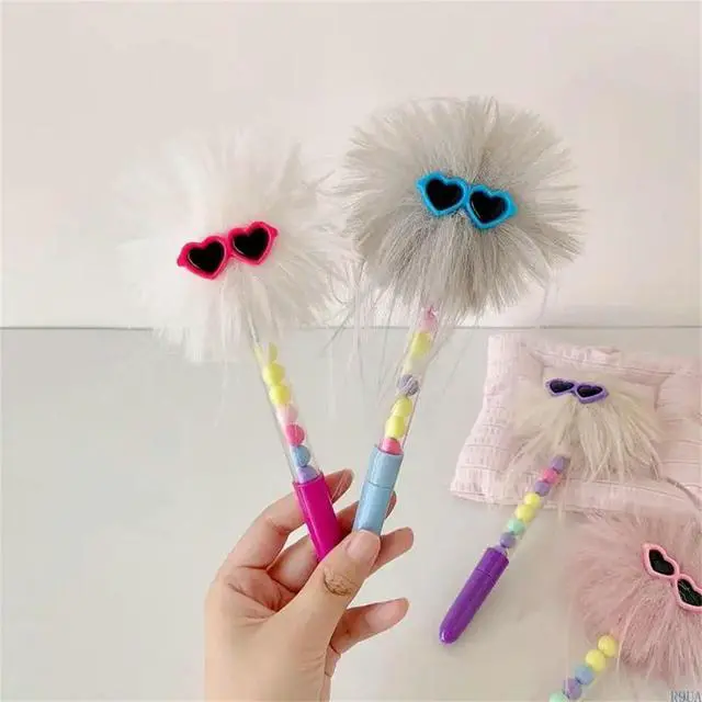 Alt view image 6 of 7 - Playful Eyewear Shaped Writing Tool With Unique Hair Features For Gifting Or Use