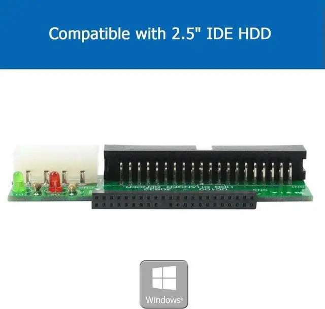 Alt view image 6 of 7 - 2.5 to 3.5 IDE Adapter,2.5  44 Pin Hard Disk Drive Laptop IDE to 40 Pin 3.5  Desktop PC PATA Port Converter Card Adapter