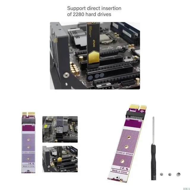 Alt view image 5 of 7 - PCIe 5.0 To NVMe Expansion Card Supports M.2 2280/2242/2230 Unit