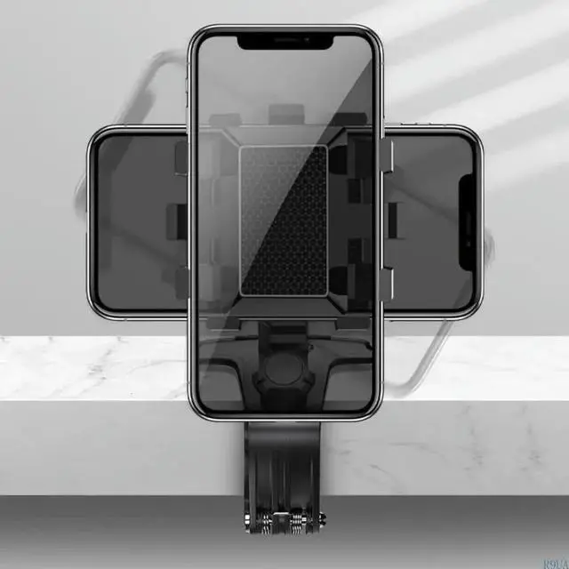 Alt view image 6 of 7 - Car Phone Holder Rearview Mirror Mount 360° Adjustable GPS Phone Holder Auto Rear Headrest Bracket Car Phone Accessories