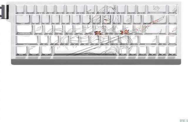Alt view image 4 of 7 - 74 Keys Anime Side Print Keycaps PBT Keycaps for 61 67 68 Mechanical Keyboards