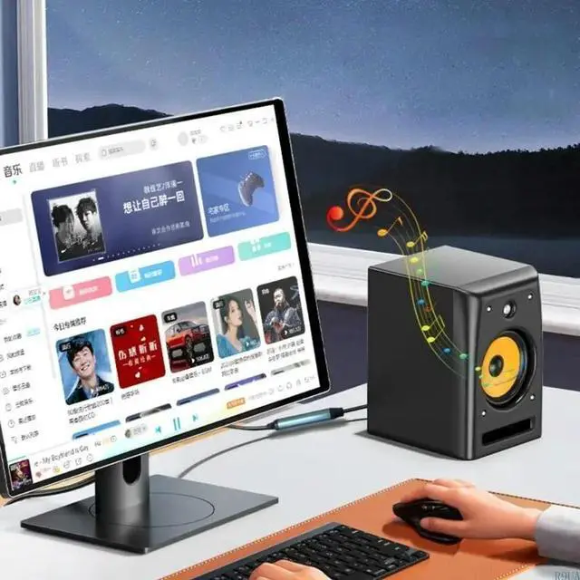 Alt view image 3 of 7 - USB Fiber Optical Analog Sound Cable SPDIF Coaxial Sound Converters Cable for HDTV Multimedia Speakers