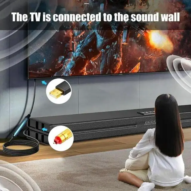 Alt view image 4 of 7 - USB Fiber Optical Analog Sound Cable SPDIF Coaxial Sound Converters Cable for HDTV Multimedia Speakers