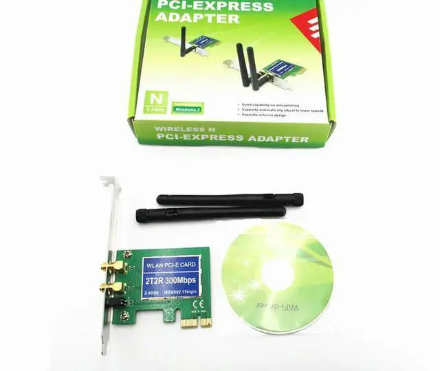 Main image of PCI-e PCI Express 300M 802.11b/g/n Wireless Card Adapter for Desktop Laptop