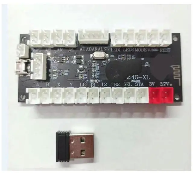 Alt view image 7 of 7 - 2.4G Wireless Zero Delay Joystick Encoder Arcade Game Controller Board Diy Kit Parts Support Wireless PC/PS3/Android-Elect