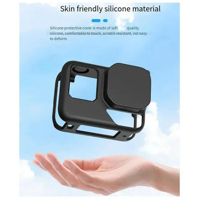 Alt view image 5 of 7 - For Ace Pro 2 Silicone Case Protective Cover Anti-Fall And Anti-Lost Rope Sports Camera Accessories