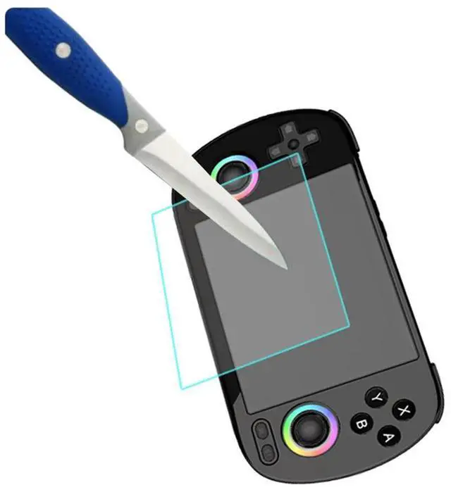 Alt view image 2 of 4 - HD Tempered Glass Screen Protector 9H Hardness Tempered Glass Protective Film Anti-Scrach for Anbernic RG40XX H Game Accessories