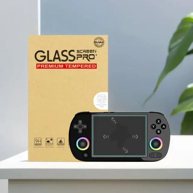 Alt view image 3 of 4 - HD Tempered Glass Screen Protector 9H Hardness Tempered Glass Protective Film Anti-Scrach for Anbernic RG40XX H Game Accessories