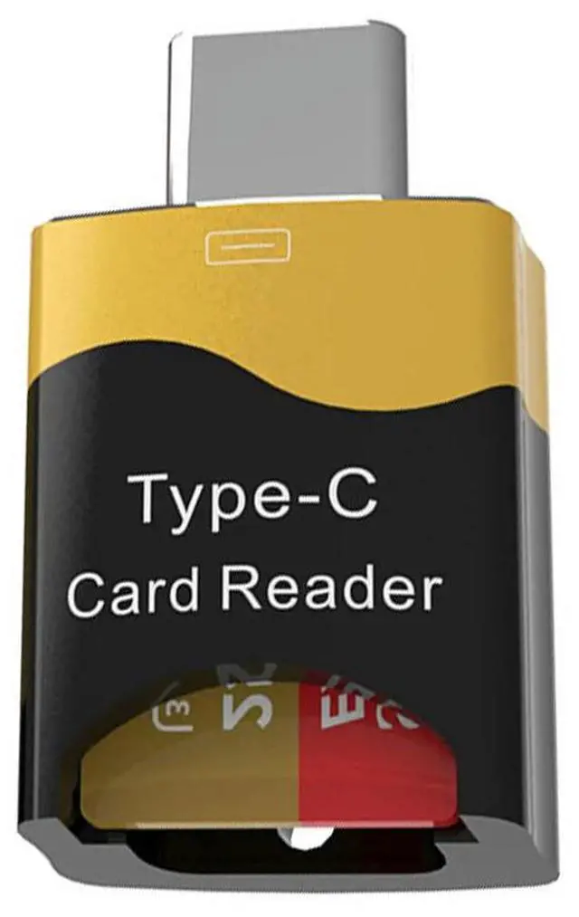 Alt view image 2 of 4 - Mini Type-C Mobile OTG Card Reader Aluminum Alloy Hidden Card Slot Plug and Play Lightweight Flash Drive for Macbook phone
