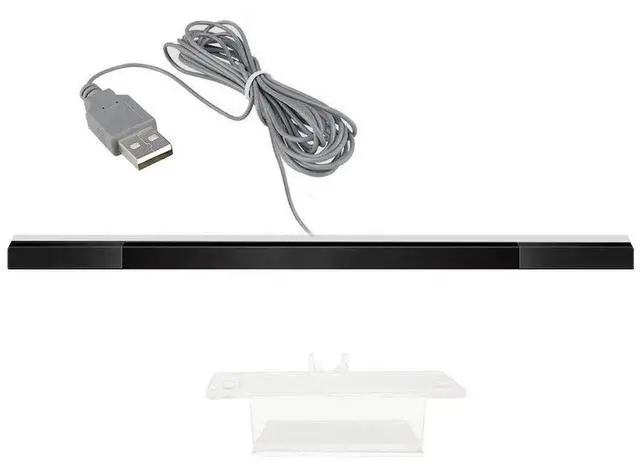 Main image of Wired Remote Sensor Bar Reciever Sensor Bar USB Replacement Infrared TV Ray Wired Sensor Bar for Wii/Wii U