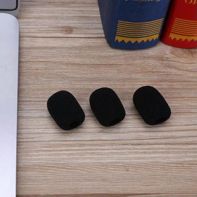Alt view image 4 of 4 - 5pcs Soft Elastic Sponge Microphone Head Cover for Headset Collar Mic