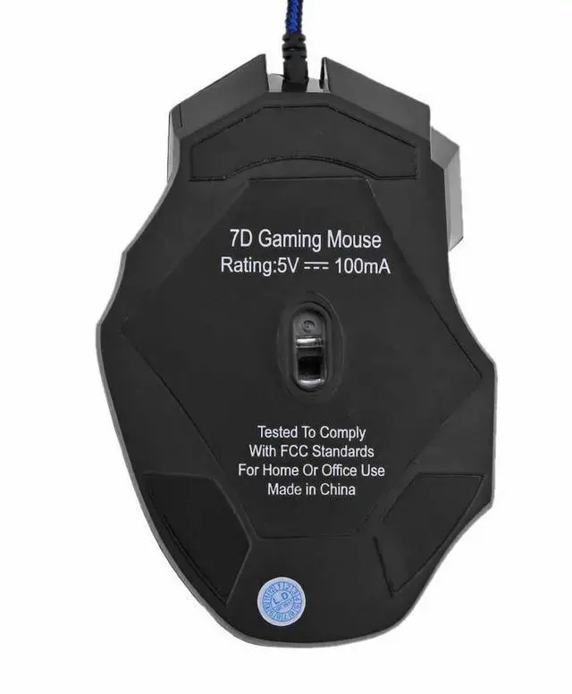 Main image of PC Gamer Mouse 7-Color Backlit DPI Adjustable Wired Optical Computer Gaming Mice Laptop Desktop Professional Computer Mouse