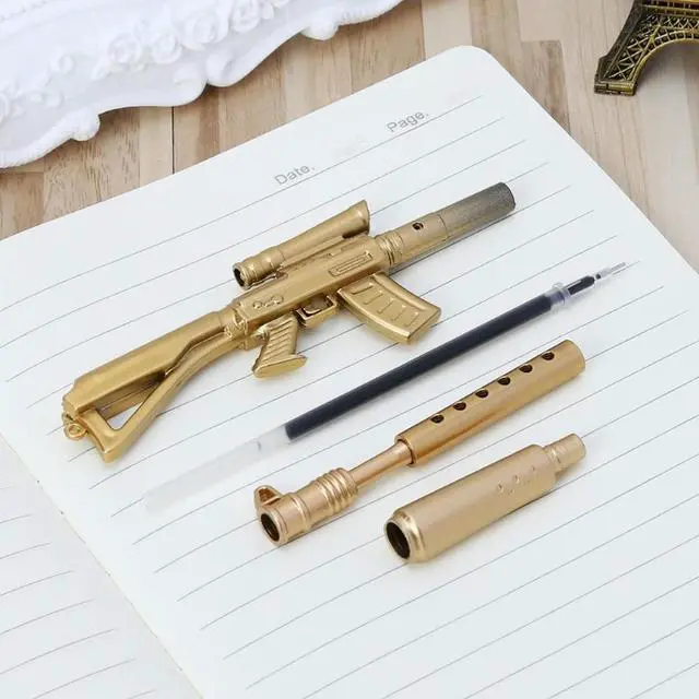 Alt view image 2 of 4 - Novelty Gel Pen Gun Shape Ballpoint Pens Office School Supply Stationery Gift