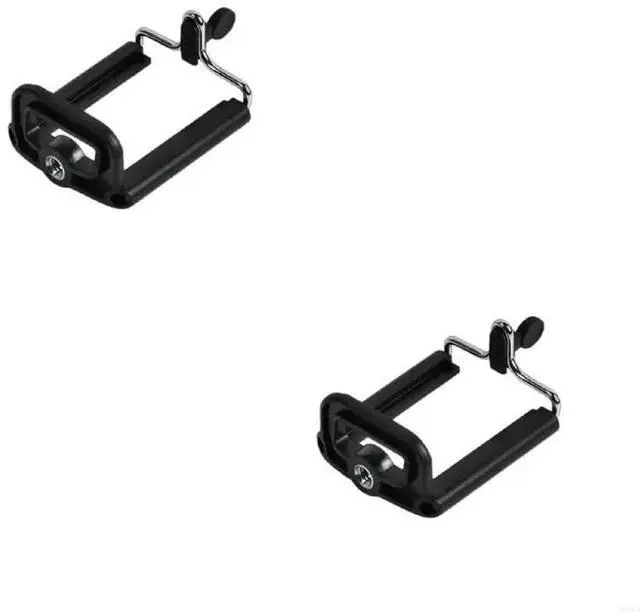 Alt view image 4 of 4 - Phone Tripod Holder Mount for Head 1/4" Screw Adapter for Taking Selfie Vlogging Black Phone Holder Selfie Accesso