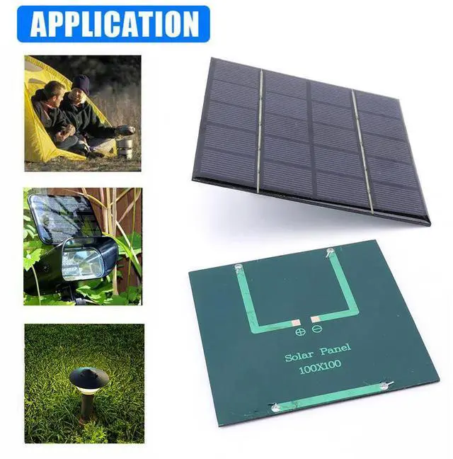 Alt view image 4 of 4 - 3W 5V Solar Panel Charger Phone Power Bank Portable Solar Panel for Solar Light for 3.7V 3-5V /Phone Charger
