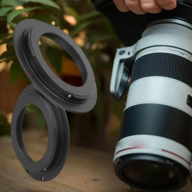 Alt view image 3 of 4 - M42 Screw Lens Adapter Universal Camera Mount Adapter Rings Screw Mount Lens for EOS Body Bayonet Adapter