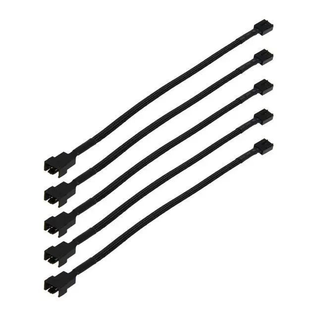 Alt view image 2 of 4 - 5pcs 4 Pin PWM Connector Case Fan Extension Power Cable Extending Cable PWM Fan Extension Cable for Compure CPU Cooling System