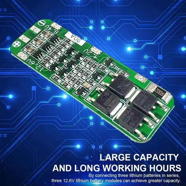 Alt view image 4 of 4 - 59x20x4mm Charger PCB BMS Protection Board 3S 20A Li-ion Lithium Protection Board Module for Drill Motor