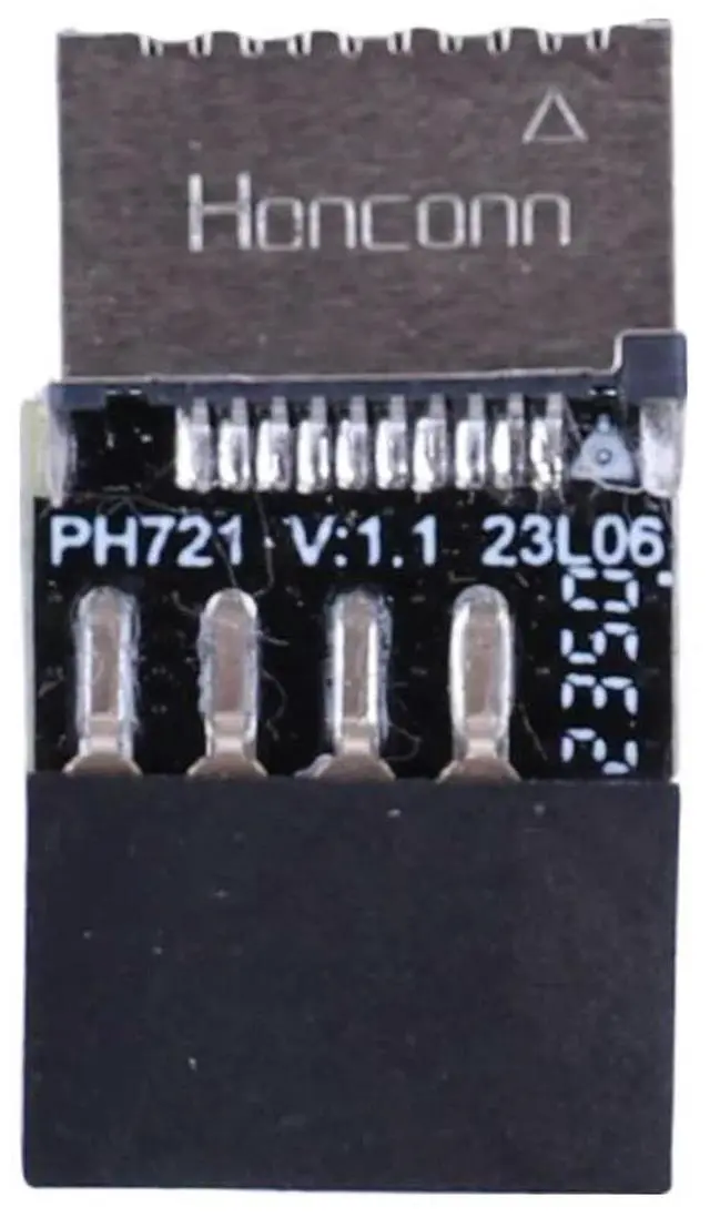 Alt view image 2 of 4 - Motherboard USB2.0 9Pin To TYPE-E Female Adapter TYPE-C Socket 9-Pin USB 2.0 Extender Card