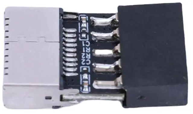 Alt view image 4 of 4 - Motherboard USB2.0 9Pin To TYPE-E Female Adapter TYPE-C Socket 9-Pin USB 2.0 Extender Card