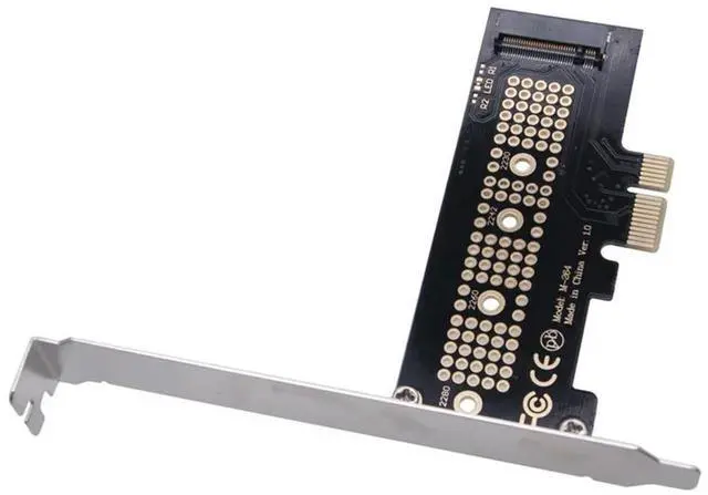 Alt view image 4 of 4 - M.2 NGFF SSD To PCI-E X1 Adapter Card PCI-E M.2 NVMe PCIE M.2 SSD Adapter Hard Disk Card Reader SSD Riser for 2230-2280 Size SSD