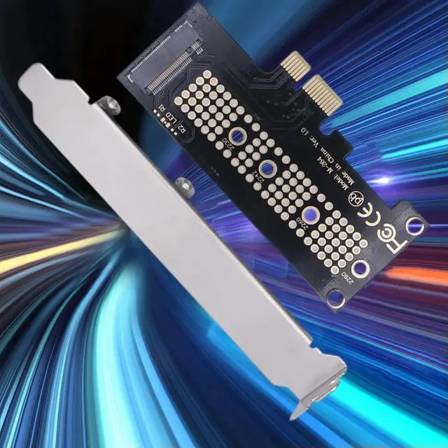 Alt view image 3 of 4 - M.2 NGFF SSD To PCI-E X1 Adapter Card PCI-E M.2 NVMe PCIE M.2 SSD Adapter Hard Disk Card Reader SSD Riser for 2230-2280 Size SSD