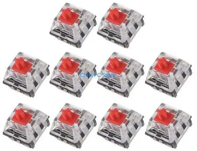 Alt view image 2 of 4 - MX Red Switch Linear Switches 3pin for Mechanical Keyboard