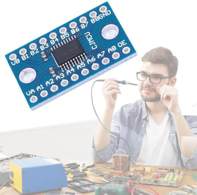 Alt view image 3 of 4 - TXS0108E Logic Level Conversion Module 3.3V 5V 8 Channel Logic Level Shifter Bi-Directional Module High Speed for