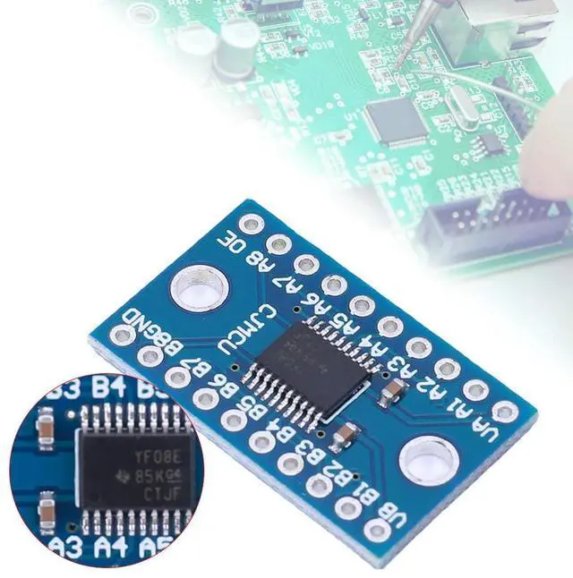 Alt view image 4 of 4 - TXS0108E TTL Bi-directional Mutual Converter 3.3V 5V 8 Channel Logic Level Shifter Bi-Directional Module for Raspberry Pi
