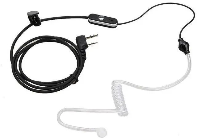 Alt view image 2 of 4 - Plastic Walkie Talkie Earpiece Headset 2 Pin Acoustic Tube Earphone Earpiece Headphone Accessories for Baofeng Retevis Radios