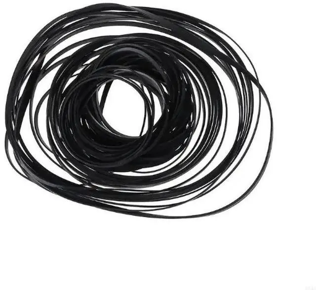 Alt view image 4 of 4 - 50Pcs 4mm Width Universal Mix Cassette Tape Machine Belts Assorted Flat Rubber Belt for CD DVD Recorders Walkman