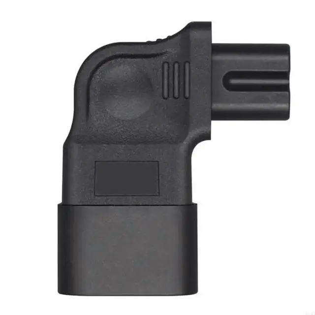 Alt view image 3 of 4 - PVC Power Adapter Converter IEC320 C14 Male to C7 Female Left Bend Adapter