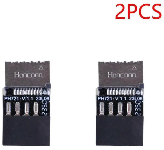 Main image of Motherboard USB 2.0 9Pin To Type-E Connector Plug & Play USB 2.0 Expansion Board Motherboard Converter for  OS/Linux