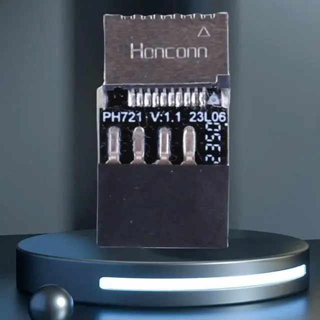 Alt view image 2 of 4 - Motherboard USB 2.0 9Pin To Type-E Connector Plug & Play USB 2.0 Expansion Board Motherboard Converter for  OS/Linux